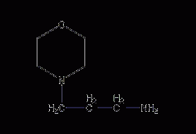 4-(3-aminopropyl)morpholine structural formula