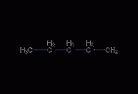 Pentane structural formula