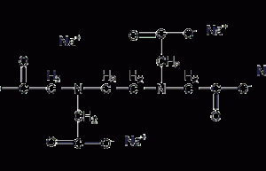 Ethylenediaminetetraacetic acid tetrasodium salt structural formula