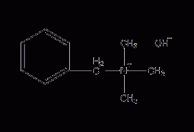 Benzyltrimethylammonium hydroxide structural formula