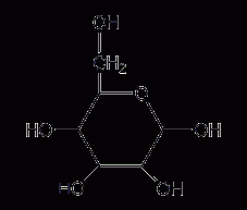 D-(+)-galactose structural formula