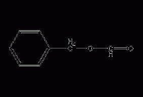 Structural formula of benzyl formate