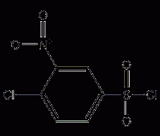 4-Chloro-3-nitrobenzenesulfonyl chloride structural formula