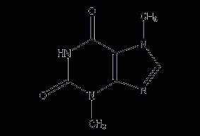 Theobromine structural formula