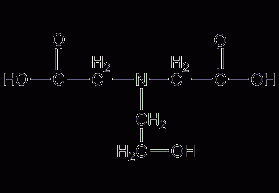 N-(2-hydroxyethyl)iminodiacetic acid structural formula