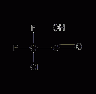 Chlorodifluoroacetic acid structural formula