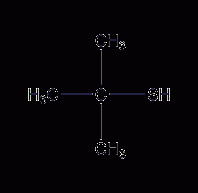 2-Methyl-2-propanethiol structural formula