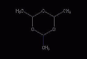 Paraldehyde structural formula