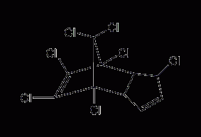 Heptachlor structural formula