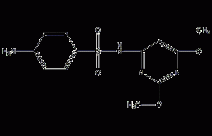 Sulfadimethylpyridazine Structural Formula