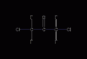 1,3-Dichlorotetrafluoroacetone structural formula