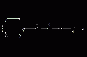 Phenethyl formate structural formula