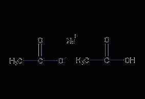 Sodium diacetate structural formula