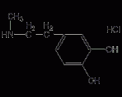 N-methyldopamine hydrochloride structural formula