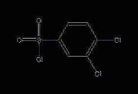 3,4-Dichlorobenzenesulfonyl chloride structural formula