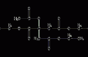 Acetyl triethyl citrate structural formula