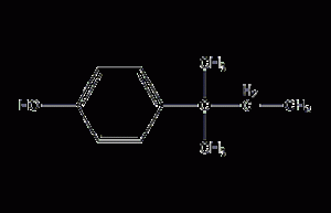 Structural formula of p-tert-amylphenol