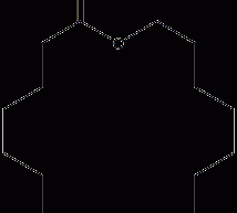 16-hexadecanolide structural formula