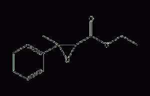 3-methyl-3-phenyloxirane carboxylic acid ethyl ester structural formula