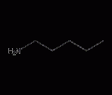 Pentylamine structural formula