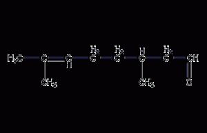 Citronellal structural formula