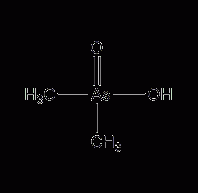 Dimethylarsinic acid structural formula