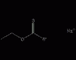 Sodium ethyl xanthate structural formula