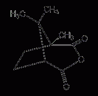 DL-camphoric anhydride structural formula