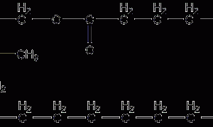 Ethyl stearate structural formula