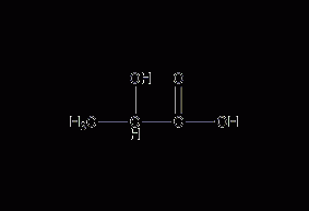 L-lactic acid structural formula