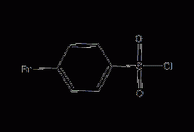 Structural formula of p-bromobenzenesulfonyl chloride