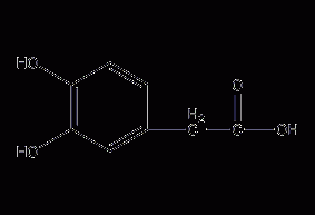 3,4-dihydroxyphenylacetic acid structural formula