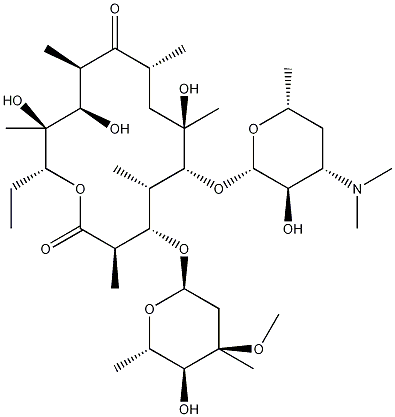 Erythromycin Structural Formula