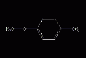 P-methylanisole structural formula