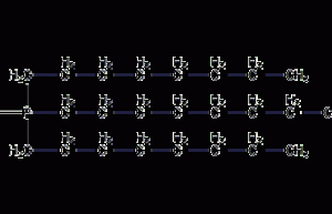 Structural formula of tri-n-octylphosphorus oxide