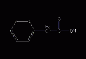 Phenylacetic acid structural formula