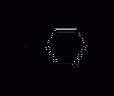 3-methylpyridine structural formula