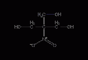 Tris(hydroxymethyl)nitromethane structural formula