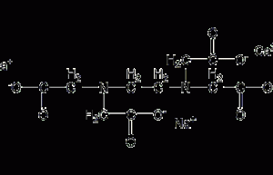 Structural formula of calcium ethylenediaminetetraacetate disodium salt