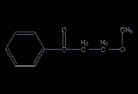 Structural formula of p-methoxypropiophenone