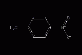 Structural formula of p-nitrotoluene