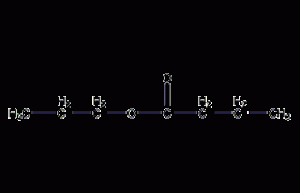 Propyl butyrate structural formula