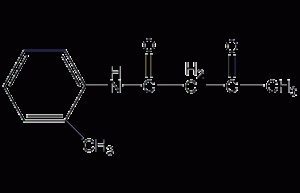 acetoacetyl o-toluidine structural formula