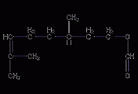 Citronellyl formate structural formula