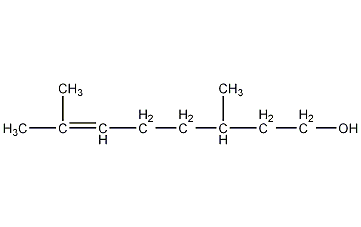 Citronellol Structural Formula