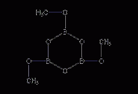 Trimethoxyboroxine structural formula