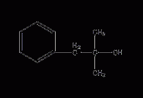 2-methyl-1-phenyl-2-propanol structural formula