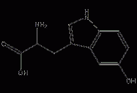 DL-5-hydroxytryptophan structural formula