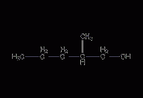 2-methyl-1-pentanol structural formula