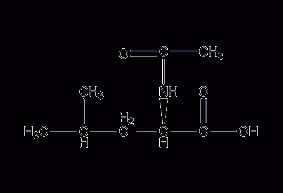 N-acetyl-DL-leucine structural formula